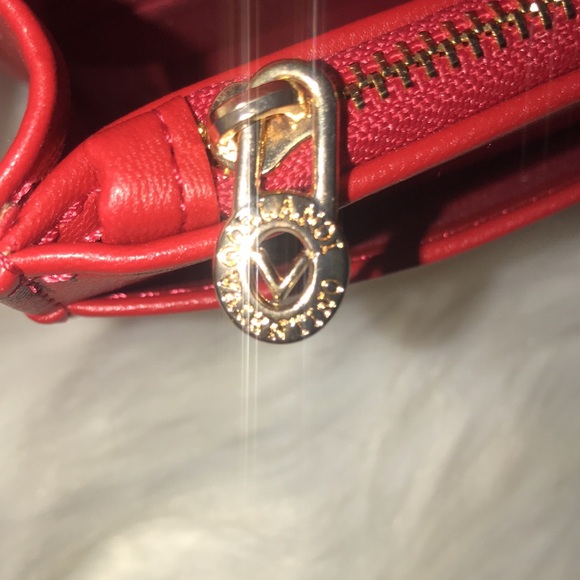 VALENTINO ORLANDI RED CINCHED 2 WAY PURSE - Picture 8 of 15